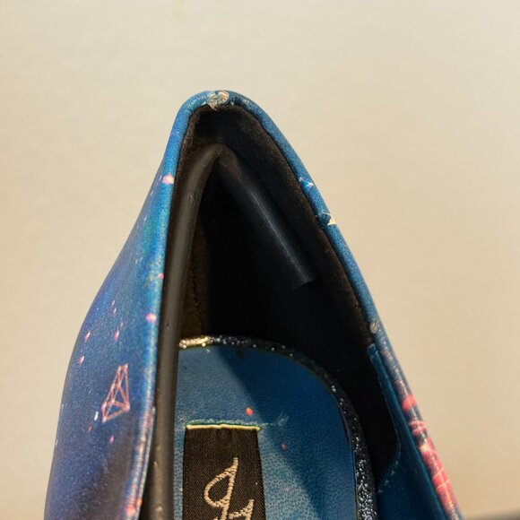 ! NWT - Iron Fist Unicornopia Glitter Closed Toe Platform Heels ! - Picture 5 of 8